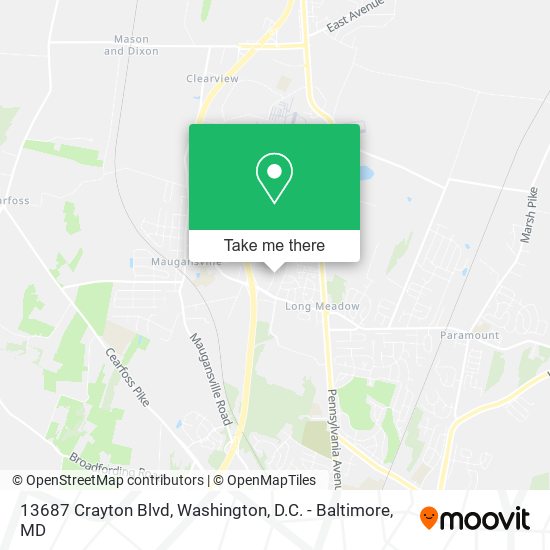 13687 Crayton Blvd, Hagerstown, MD 21742 map