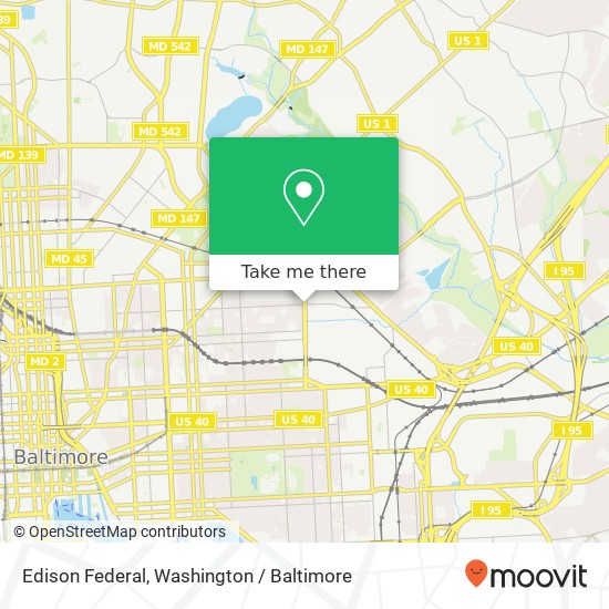 Mapa de Edison Federal, Baltimore, MD 21213