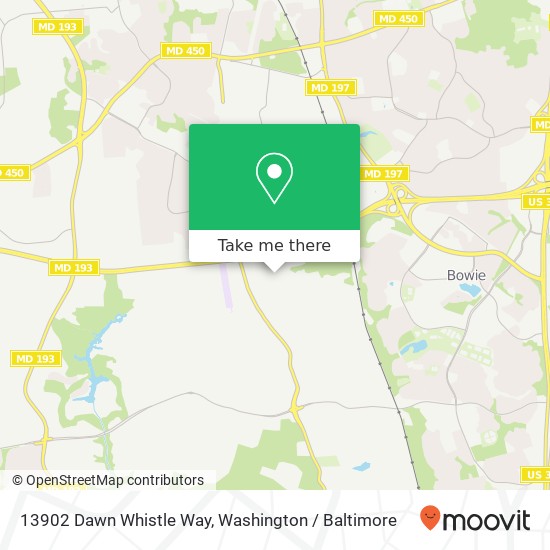 13902 Dawn Whistle Way, Bowie, MD 20721 map