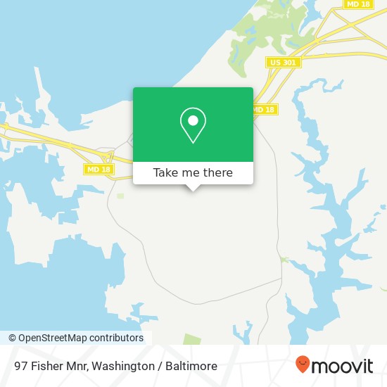 Mapa de 97 Fisher Mnr, Grasonville, MD 21638