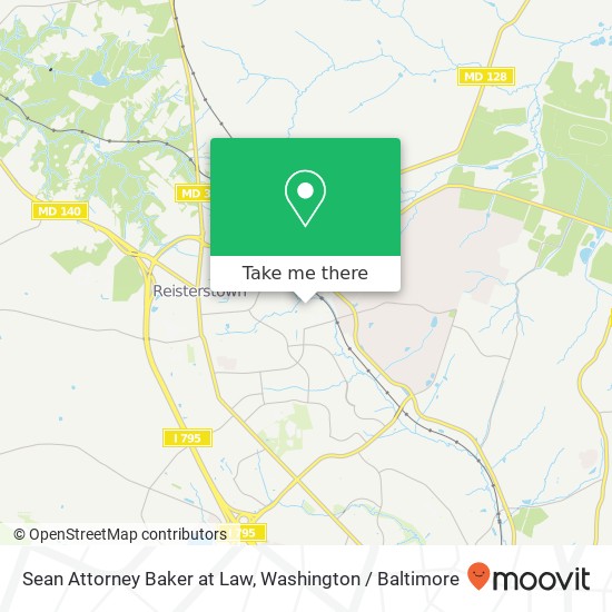 Sean Attorney Baker at Law, 5 Forest Glen Ct map