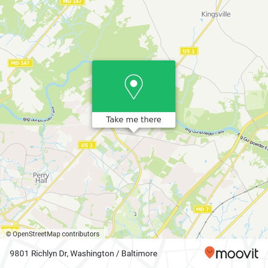 9801 Richlyn Dr, Perry Hall, MD 21128 map