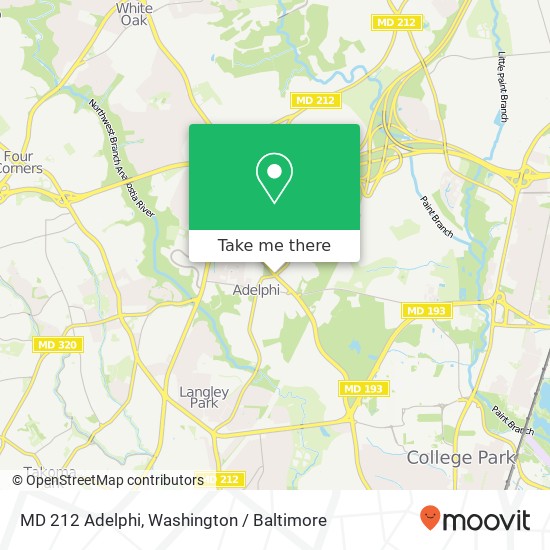 MD 212 Adelphi, Hyattsville, MD 20783 map