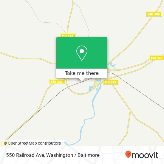 550 Railroad Ave, Federalsburg, MD 21632 map