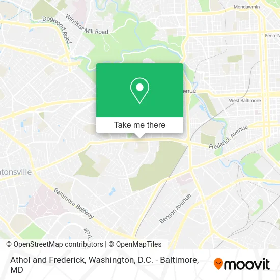 Athol and Frederick map