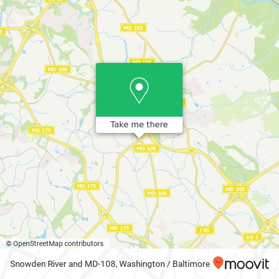 Snowden River and MD-108, Columbia, MD 21045 map