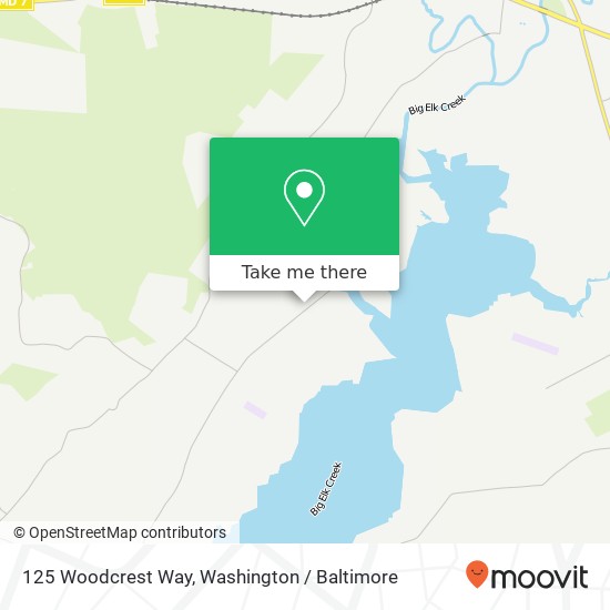 Mapa de 125 Woodcrest Way, Elkton, MD 21921