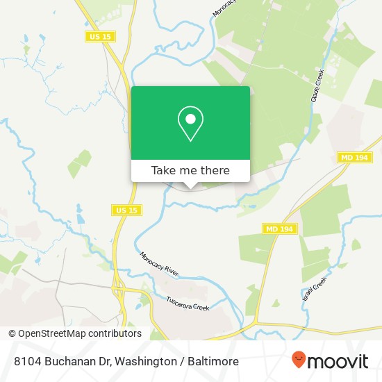 8104 Buchanan Dr, Walkersville, MD 21793 map