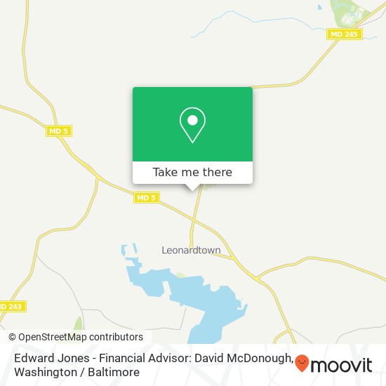 Mapa de Edward Jones - Financial Advisor: David McDonough, 41680 Miss Bessie Dr