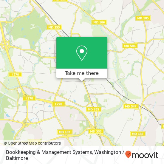 Bookkeeping & Management Systems, 11140 Rockville Pike map