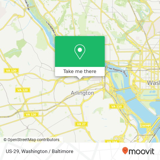 US-29, Arlington, VA 22201 map