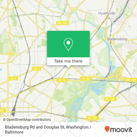 Mapa de Bladensburg Rd and Douglas St, Washington, DC 20018