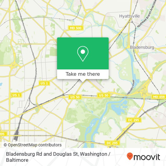 Bladensburg Rd and Douglas St, Washington, DC 20018 map