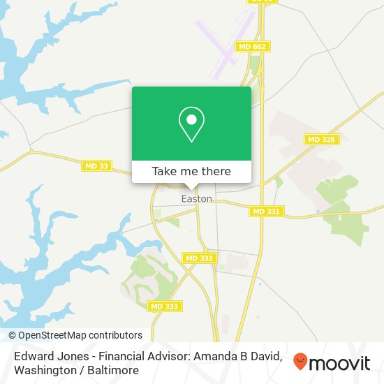 Mapa de Edward Jones - Financial Advisor: Amanda B David, 114 N West St