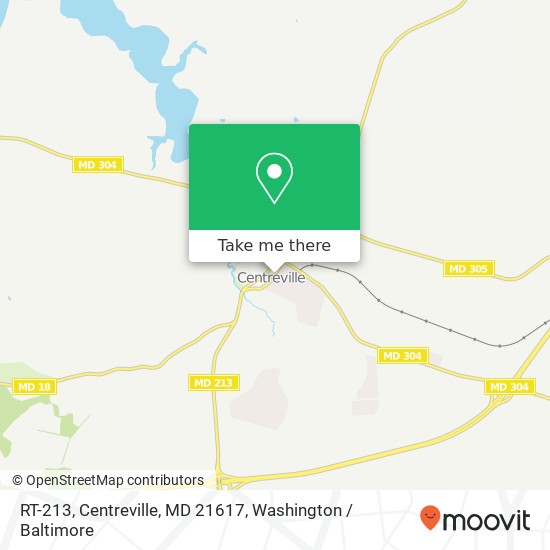 Mapa de RT-213, Centreville, MD 21617