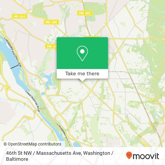 46th St NW / Massachusetts Ave, Washington, DC 20016 map