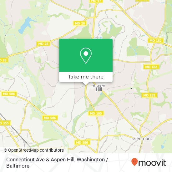 Mapa de Connecticut Ave & Aspen Hill, Silver Spring (ASPEN HILL), MD 20906