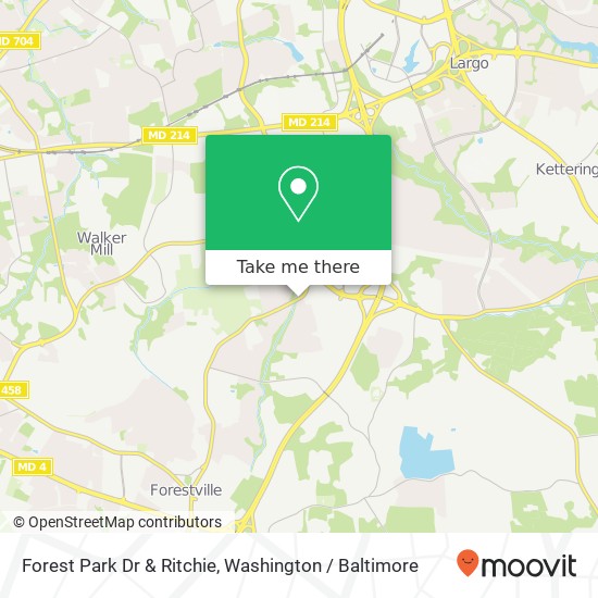 Mapa de Forest Park Dr & Ritchie, Capitol Heights, MD 20743