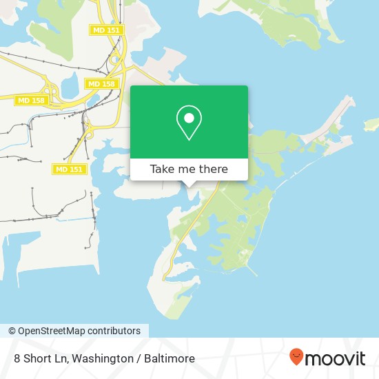 Mapa de 8 Short Ln, Sparrows Point, MD 21219