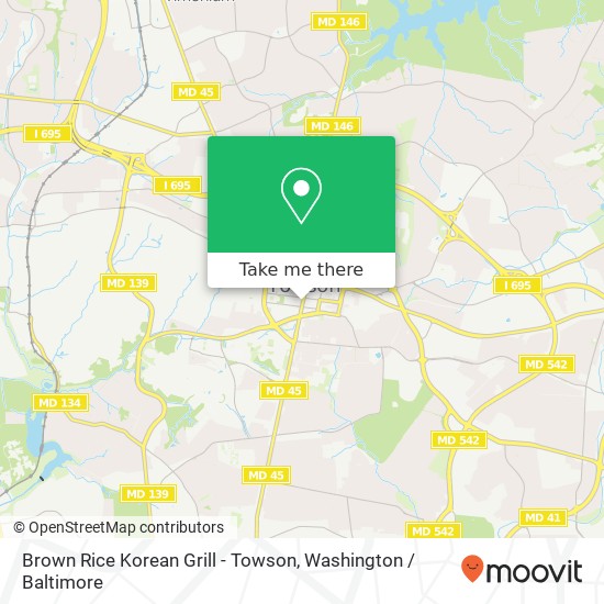 Brown Rice Korean Grill - Towson, 419 York Rd map