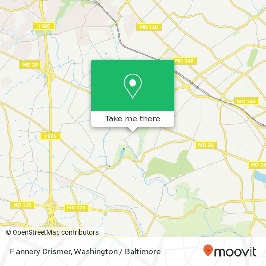 Mapa de Flannery Crismer, Gwynn Oak, MD 21207