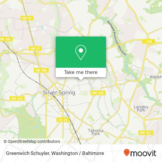 Greenwich Schuyler, Silver Spring, MD 20910 map