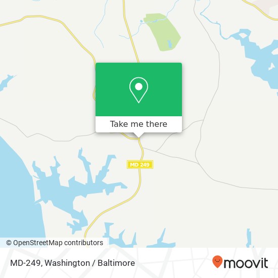 MD-249, Valley Lee, MD 20692 map