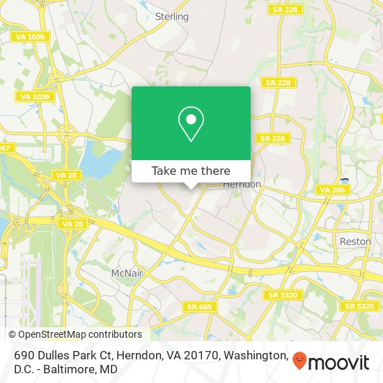690 Dulles Park Ct, Herndon, VA 20170 map