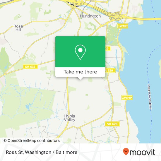 Mapa de Ross St, Alexandria, VA 22307