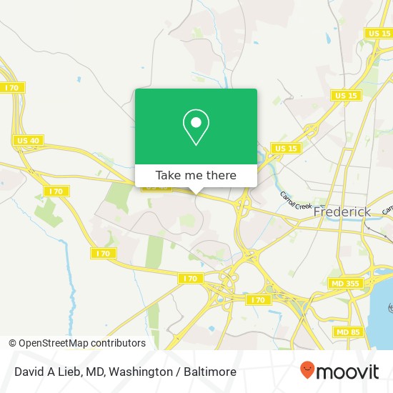 Mapa de David A Lieb, MD, 10 Hillcrest Dr