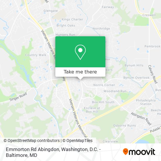 Emmorton Rd Abingdon map