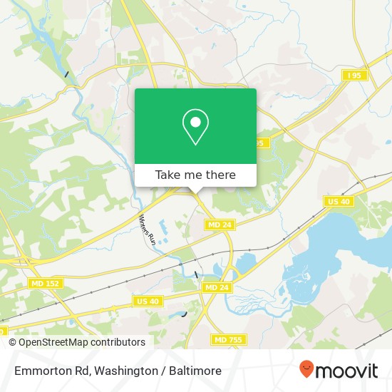 Emmorton Rd, Abingdon, MD 21009 map