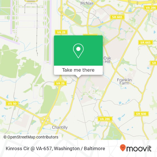 Mapa de Kinross Cir @ VA-657, Herndon, VA 20171