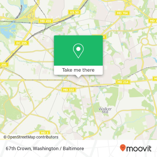 Mapa de 67th Crown, Capitol Heights, MD 20743