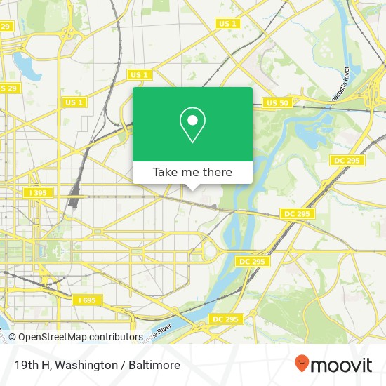 19th H, Washington, DC 20002 map