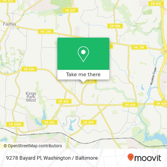 9278 Bayard Pl, Fairfax, VA 22032 map