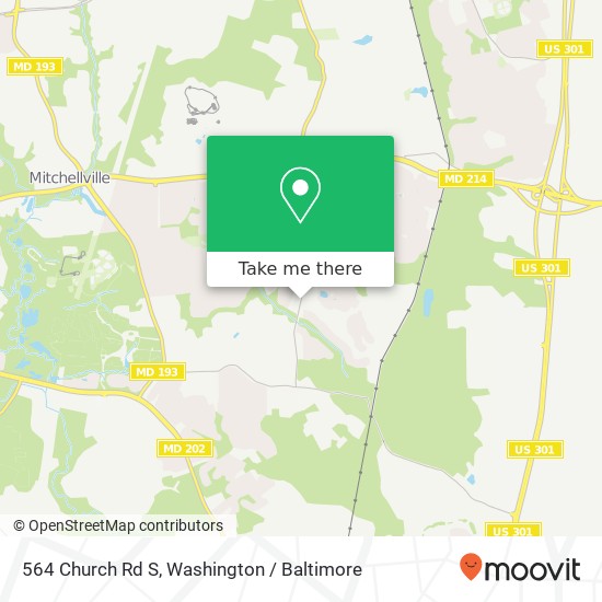 564 Church Rd S, Upper Marlboro, MD 20774 map