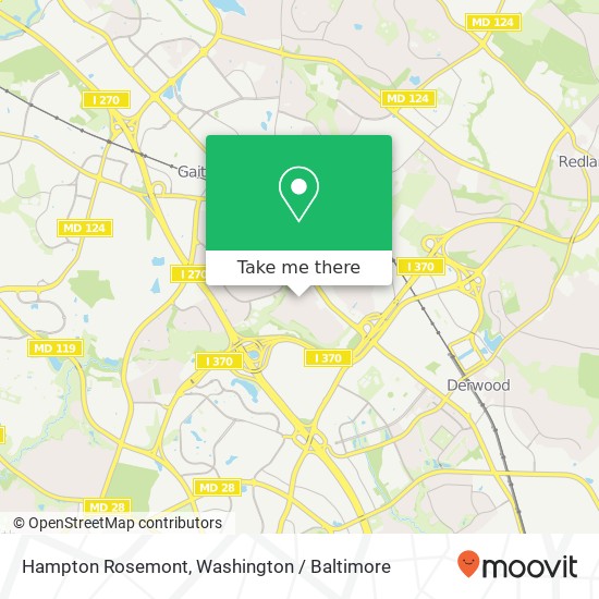 Mapa de Hampton Rosemont, Gaithersburg, MD 20877