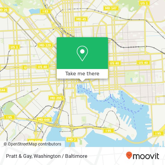 Pratt & Gay, Baltimore, MD 21202 map