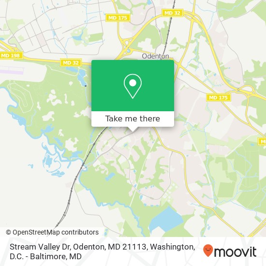 Stream Valley Dr, Odenton, MD 21113 map