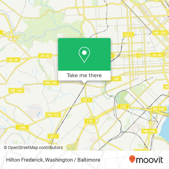 Hilton Frederick, Baltimore, MD 21229 map