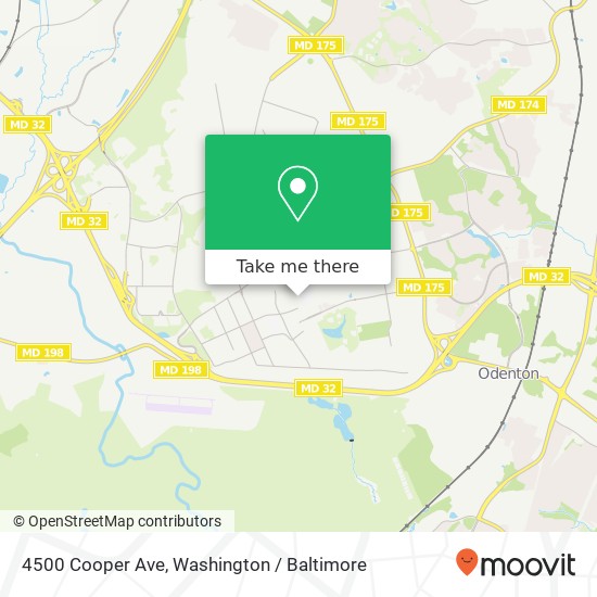 Mapa de 4500 Cooper Ave, Fort Meade, MD 20755