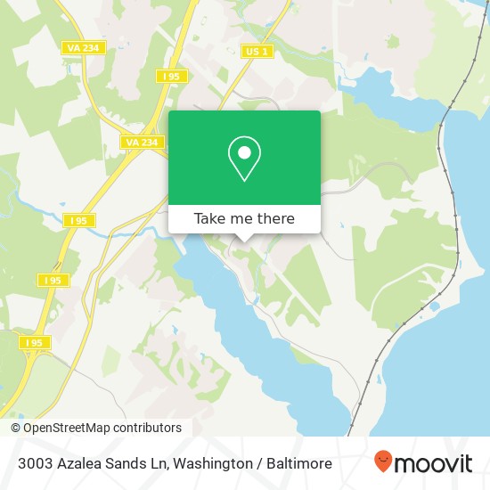 Mapa de 3003 Azalea Sands Ln, Dumfries, VA 22026