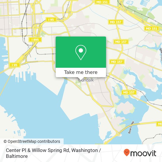 Center Pl & Willow Spring Rd, Dundalk, MD 21222 map