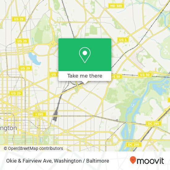 Okie & Fairview Ave, Washington, DC 20002 map