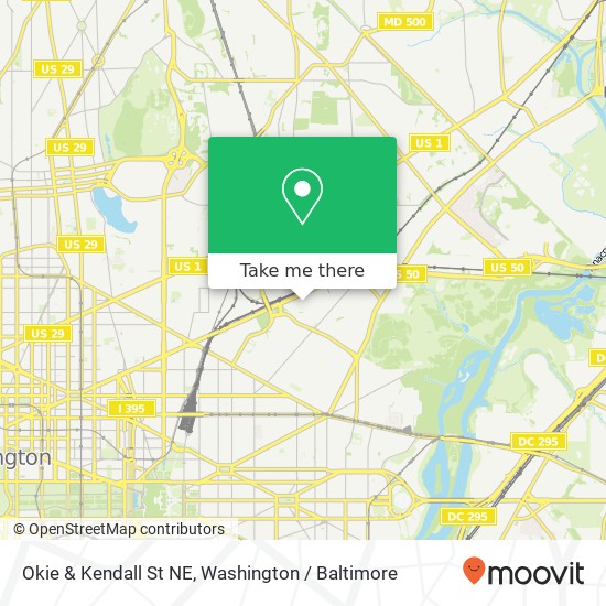 Okie & Kendall St NE, Washington, DC 20002 map