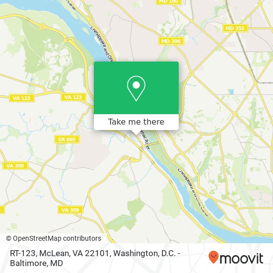 RT-123, McLean, VA 22101 map