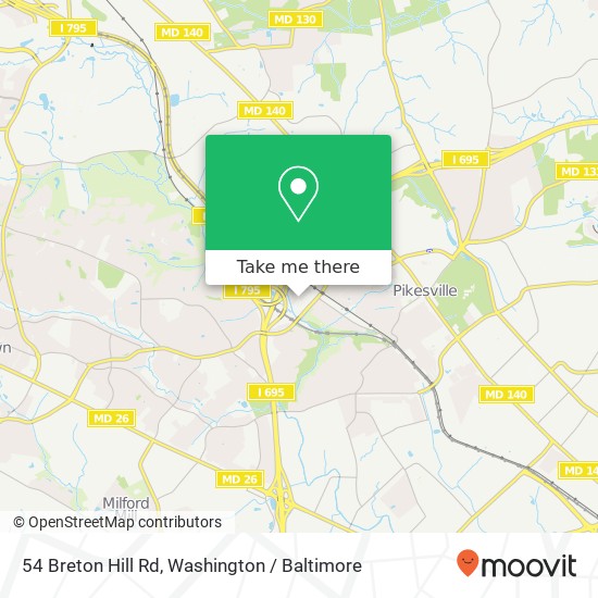 54 Breton Hill Rd, Pikesville, MD 21208 map