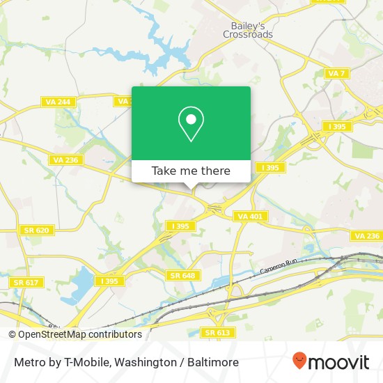Mapa de Metro by T-Mobile, 4810 Beauregard St