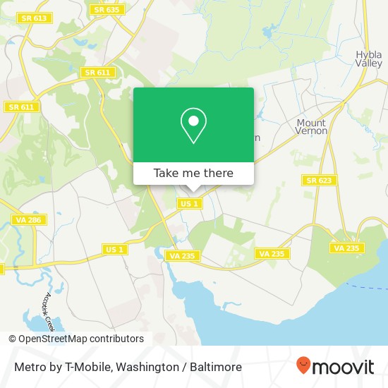 Metro by T-Mobile, 8746 Richmond Hwy map